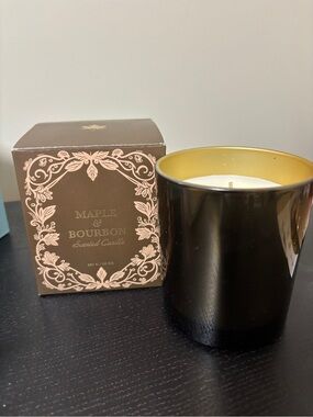 Maple & Bourbon Scented Candle - Smoky Amber/Gold (from Indigo)